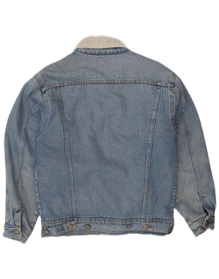POP 84 Giacca da uomo in denim sherpa UK 38 Blu medio