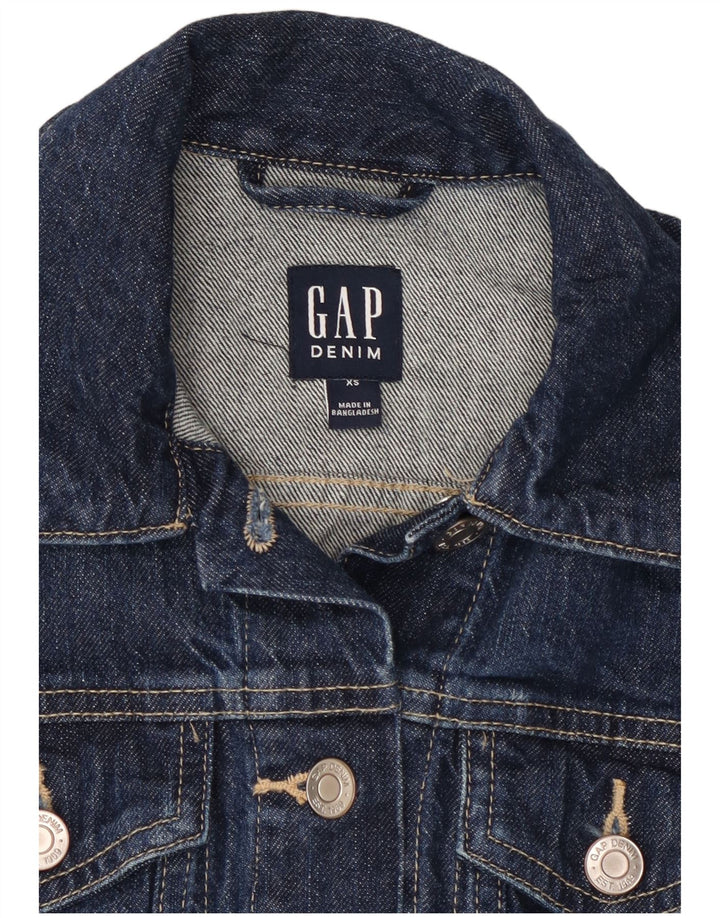 Giacca in denim da donna GAP UK 6 XS blu navy cotone