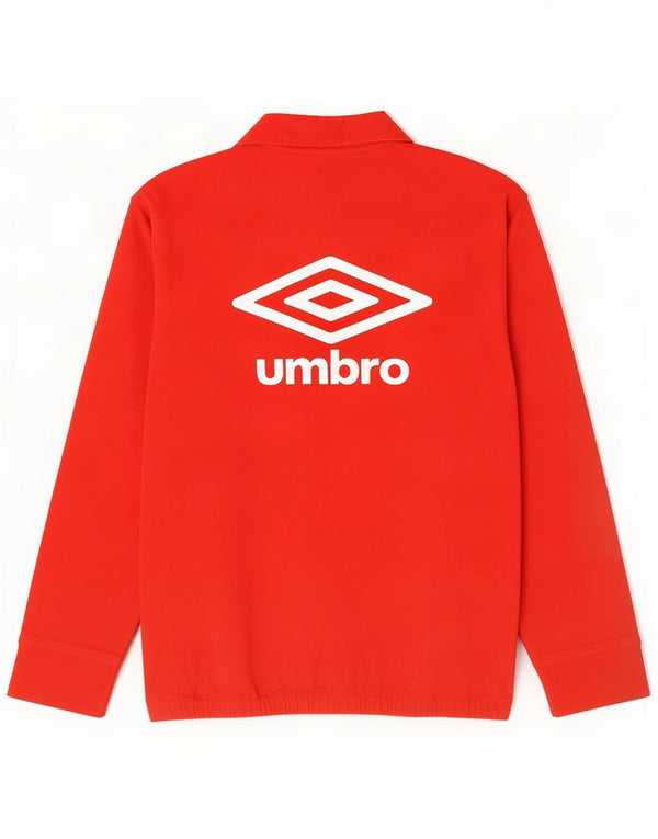 Umbro Giacca da uomo con grafica pullover grafica grande giacca in cotone rosso