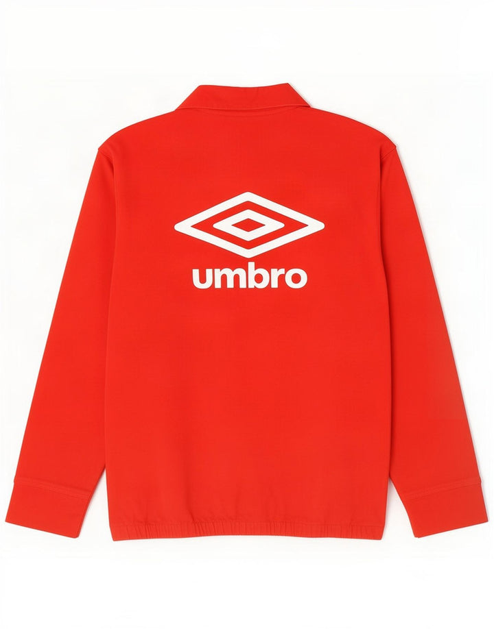 Umbro Giacca da uomo con grafica pullover grafica grande giacca in cotone rosso