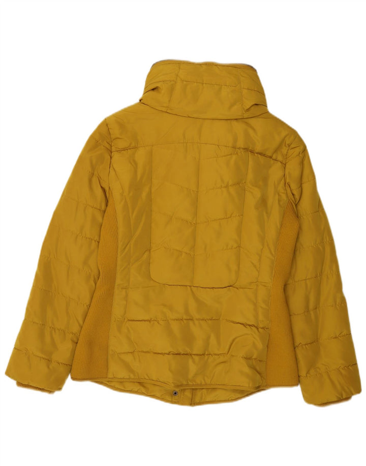 Giacca imbottita da donna LAURA ASHLEY UK 12 Poliestere giallo medio