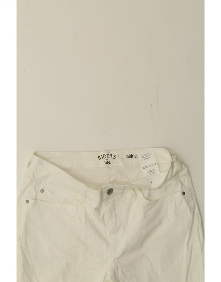 LEE Womens Riders Mid Rise Casual Shorts US 6 Medium W30 White Cotton Vintage Lee and Second-Hand Lee from Messina Hembry 