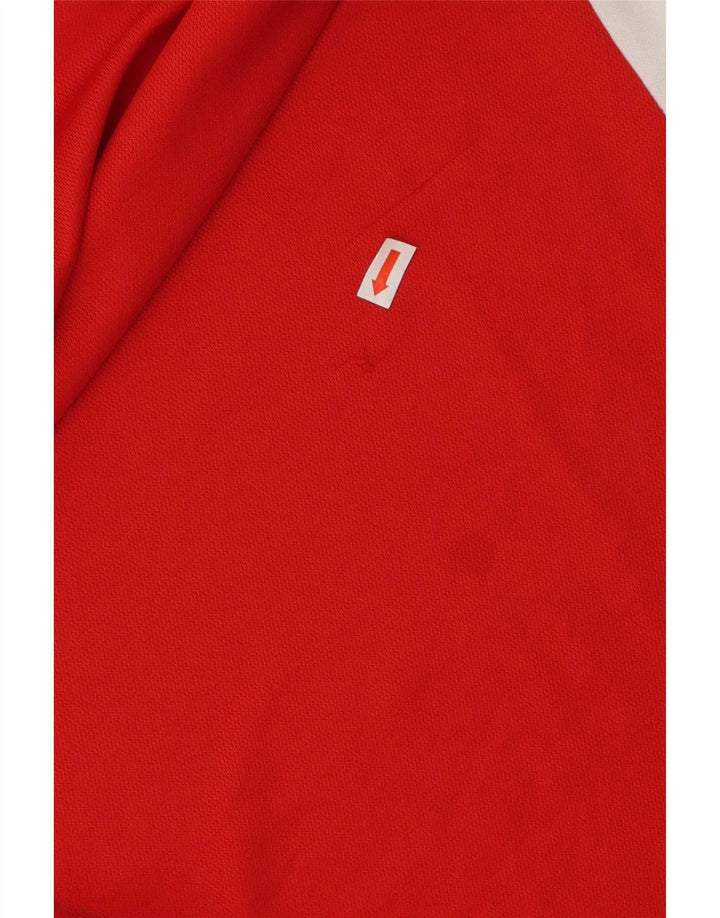 Polo grafica da uomo Lotto XL Poliestere color block rosso