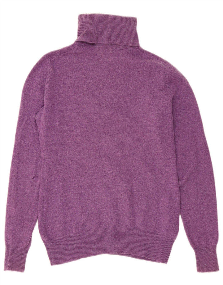 Maglione maglione collo alto da donna Joyful UK 14 grande viola