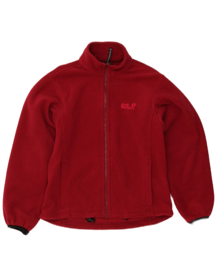 Giacca in pile da donna Jack Wolfskin UK 12/14 Poliestere bordeaux medio