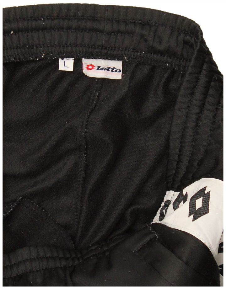 Pantaloni da tuta con grafica da uomo Lotto Large Black Colourblock