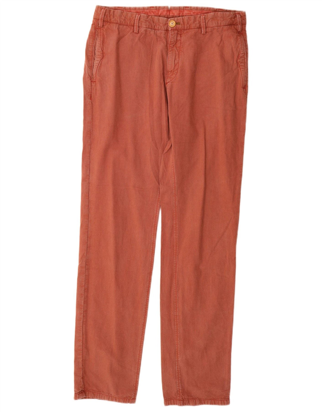 MASSIMO DUTTI Pantaloni chino vestibilità casual da uomo EU 42 Large W32 L32 Rosso