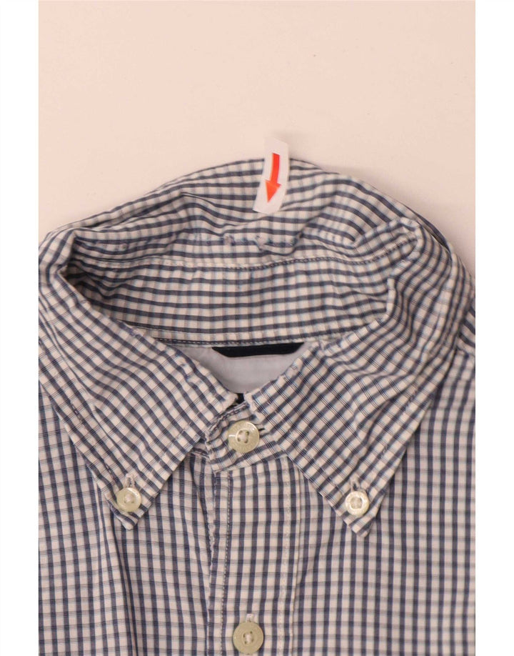 Camicia da uomo Nautica in cotone a quadretti blu medio
