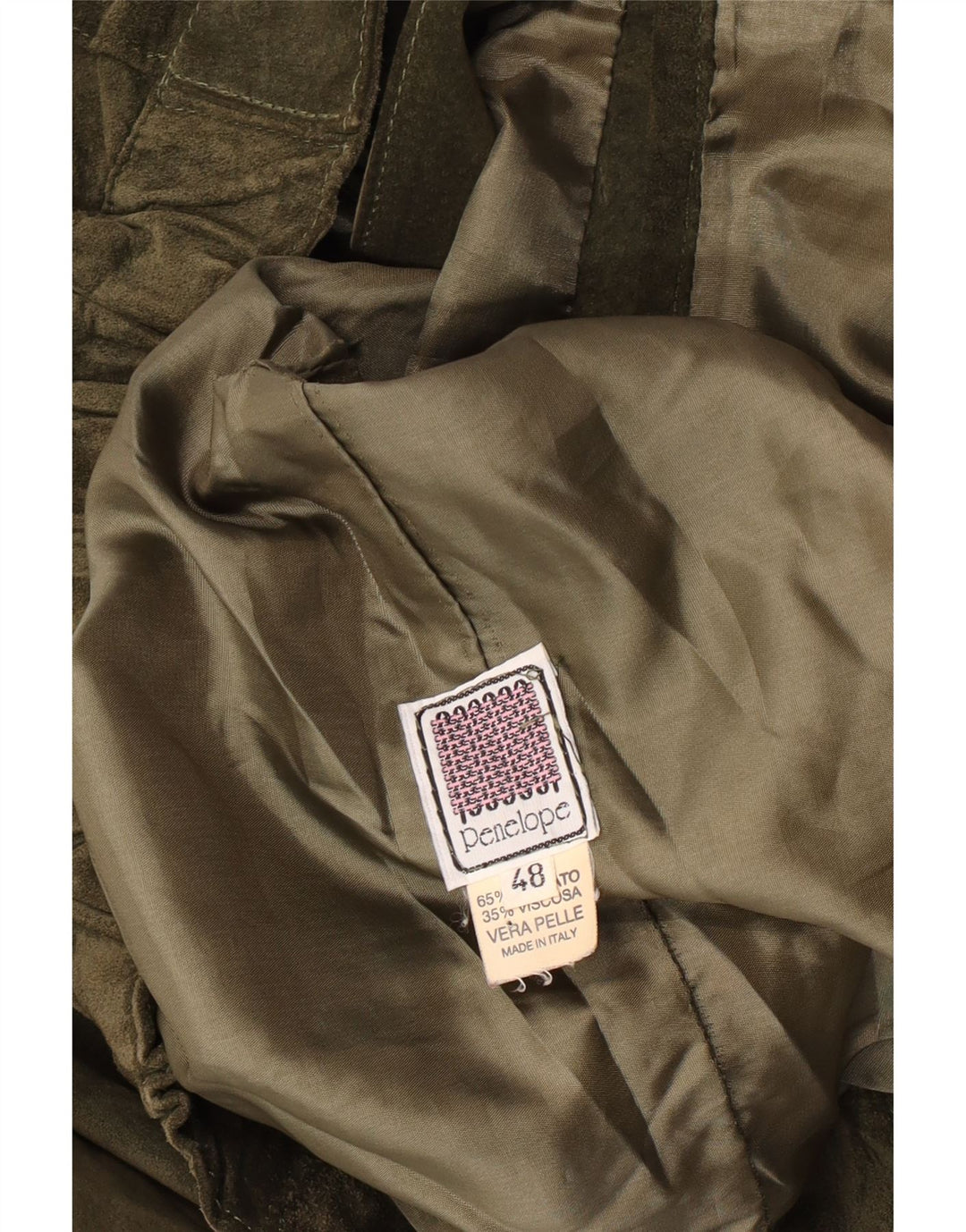 Giacca in pelle scamosciata da donna Penelope IT 48 XL Pelle kaki