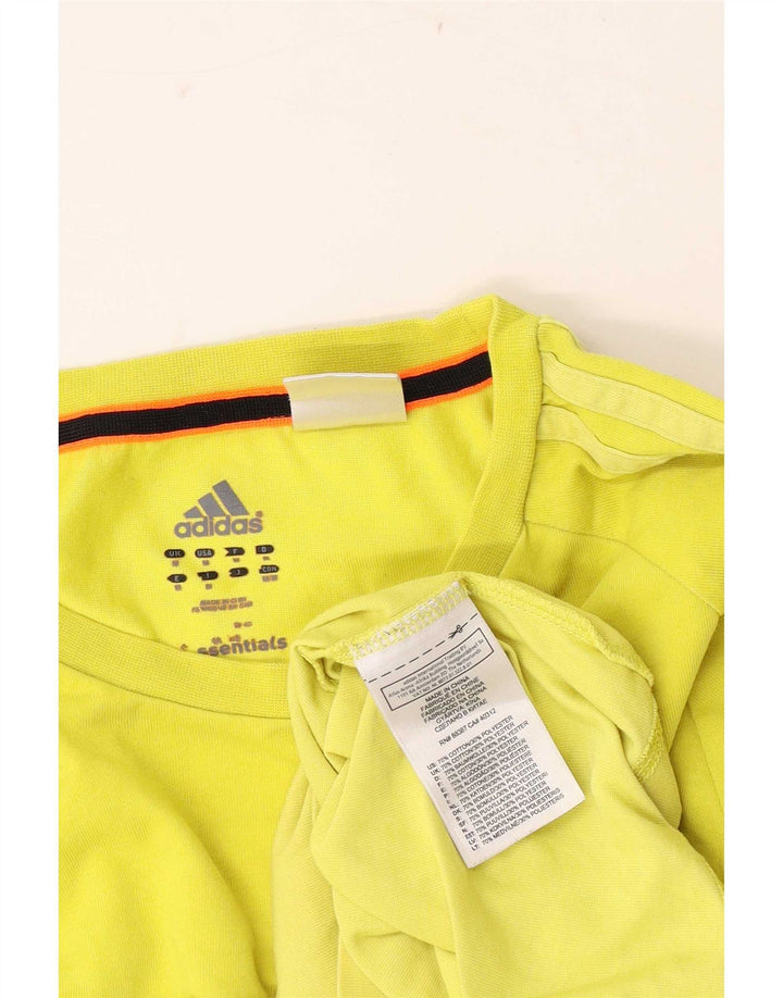 T-shirt Adidas Climalite da uomo Top in cotone giallo medio