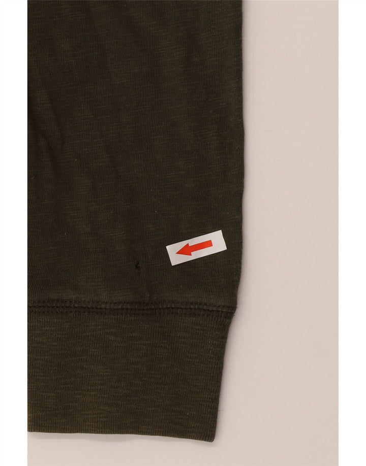 Timberland Top da uomo a manica lunga piccolo in cotone verde