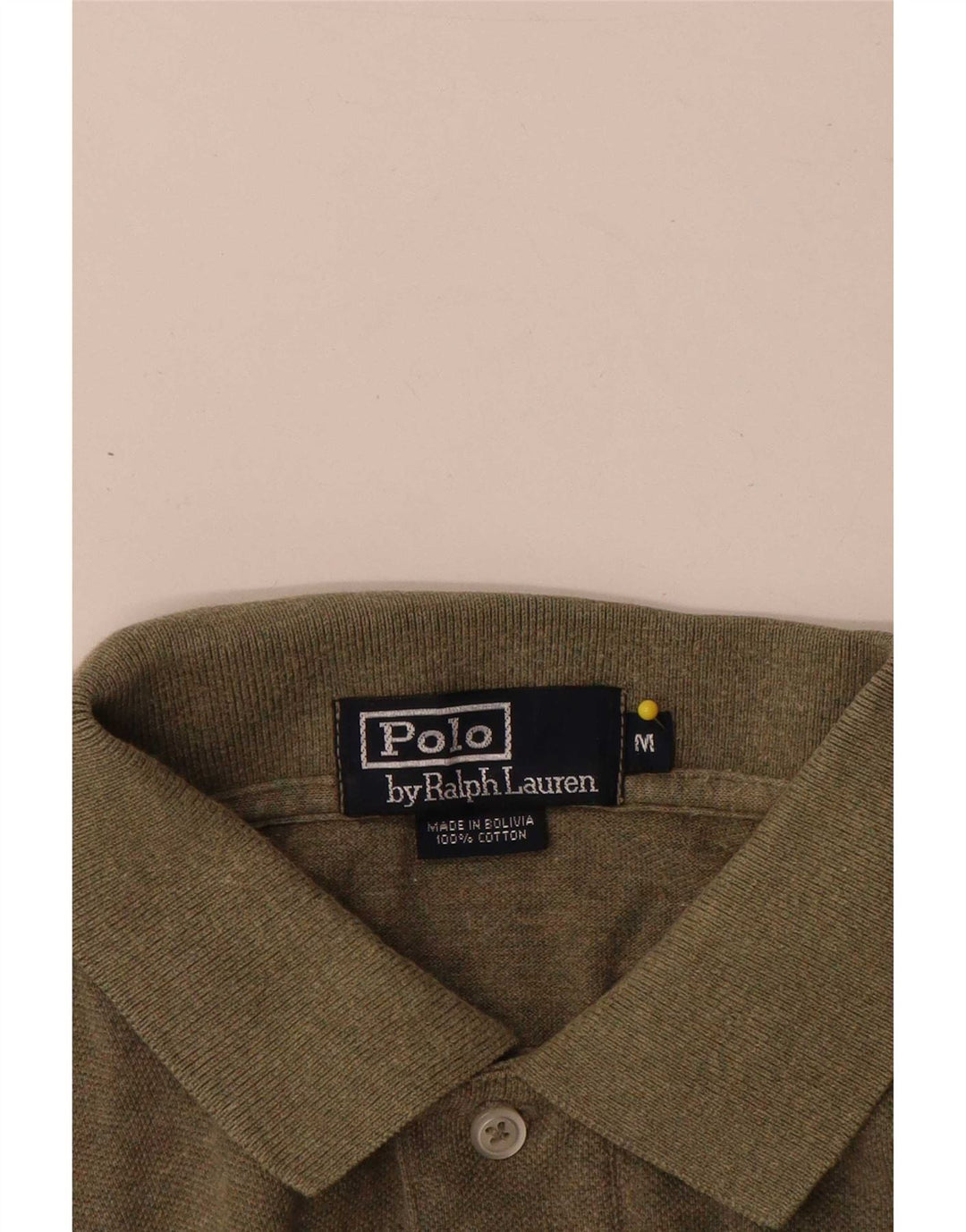 Polo Ralph Lauren da uomo in cotone kaki medio