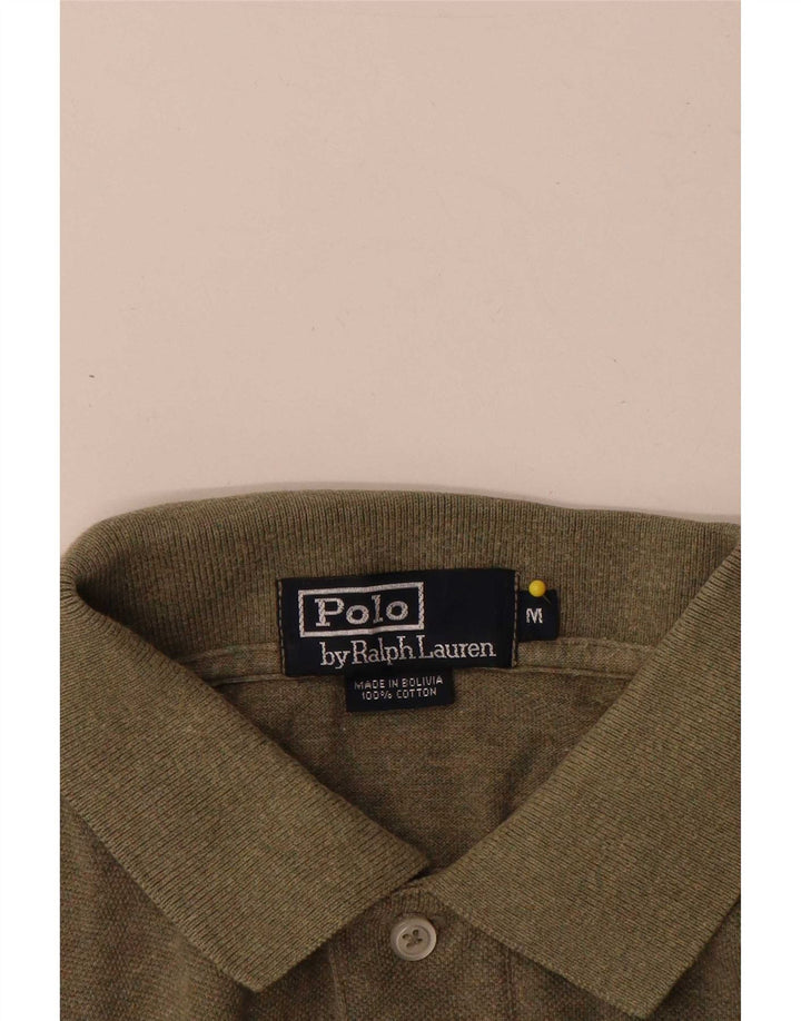 Polo Ralph Lauren da uomo in cotone kaki medio
