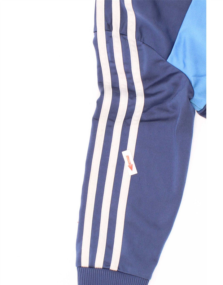 Giacca da tuta da ragazzo Adidas 5-6 anni in poliestere color block blu navy