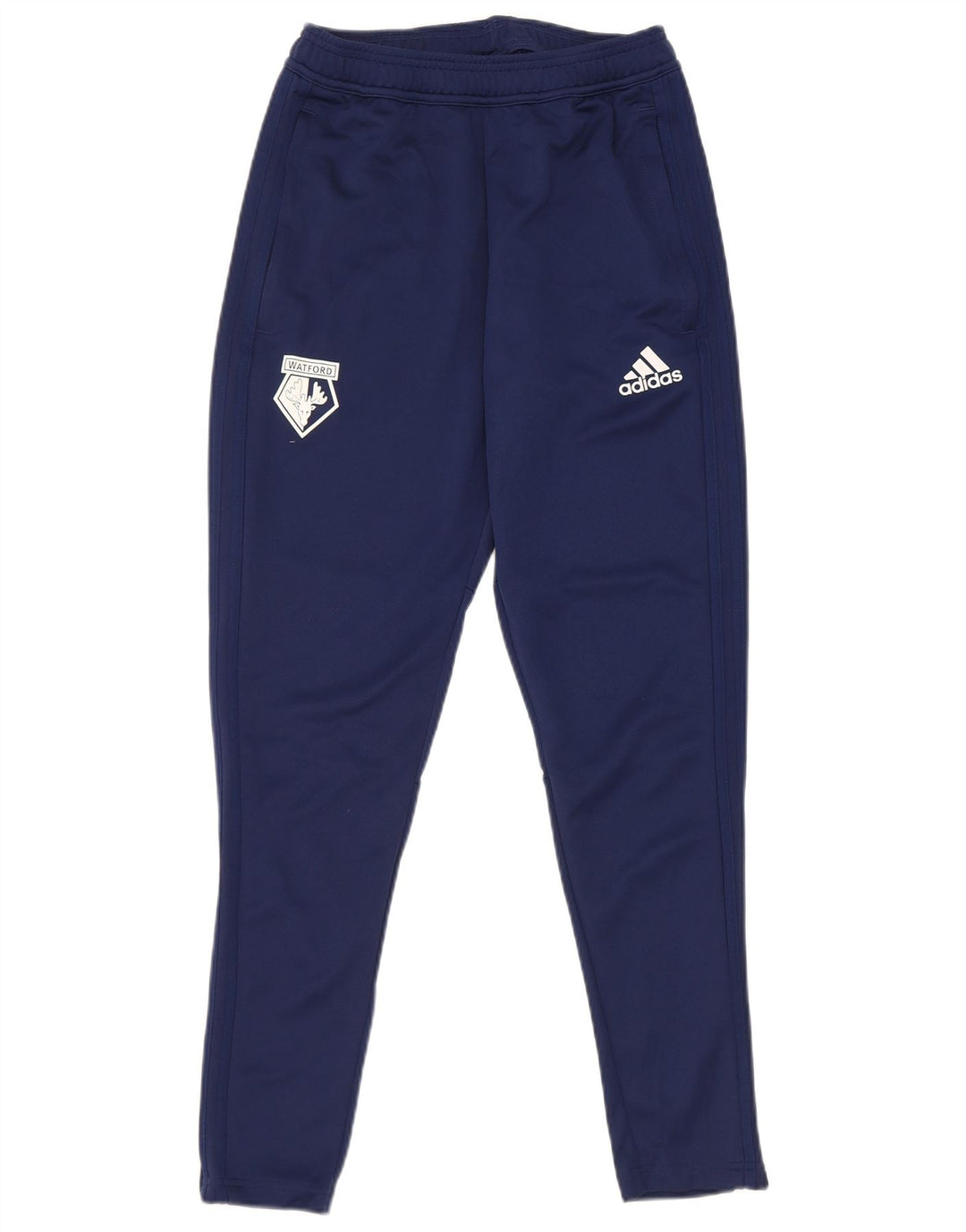 Adidas Uomo Watford F.C. Pantaloni della tuta piccoli in poliestere blu navy