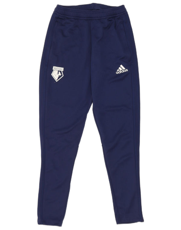 Adidas Mens Watford F.C. Tracksuit Trousers Small Navy Blue Polyester