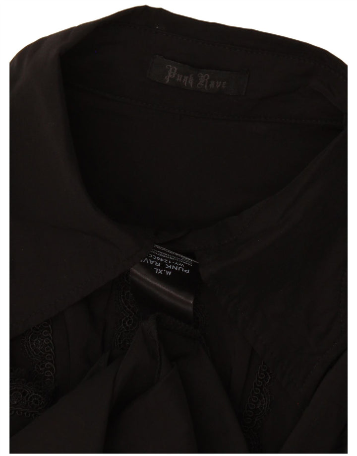 Camicia da uomo Punk Rave XL poliestere nero