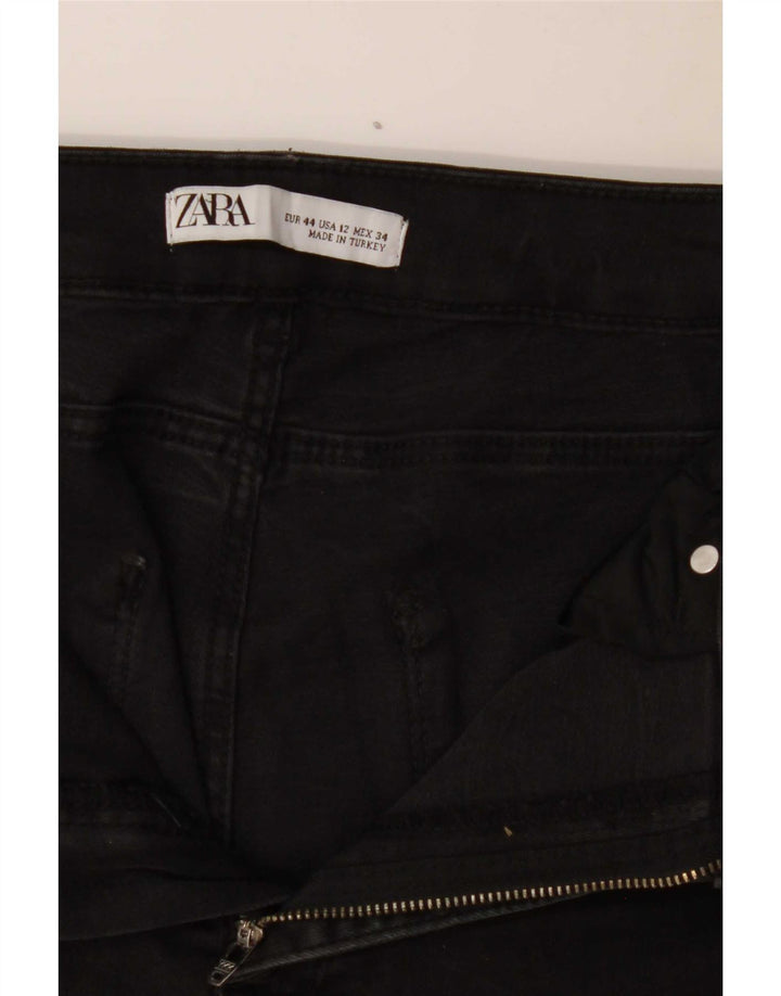 Jeans slim da donna Zara EU 44 XL W34 L24 Nero
