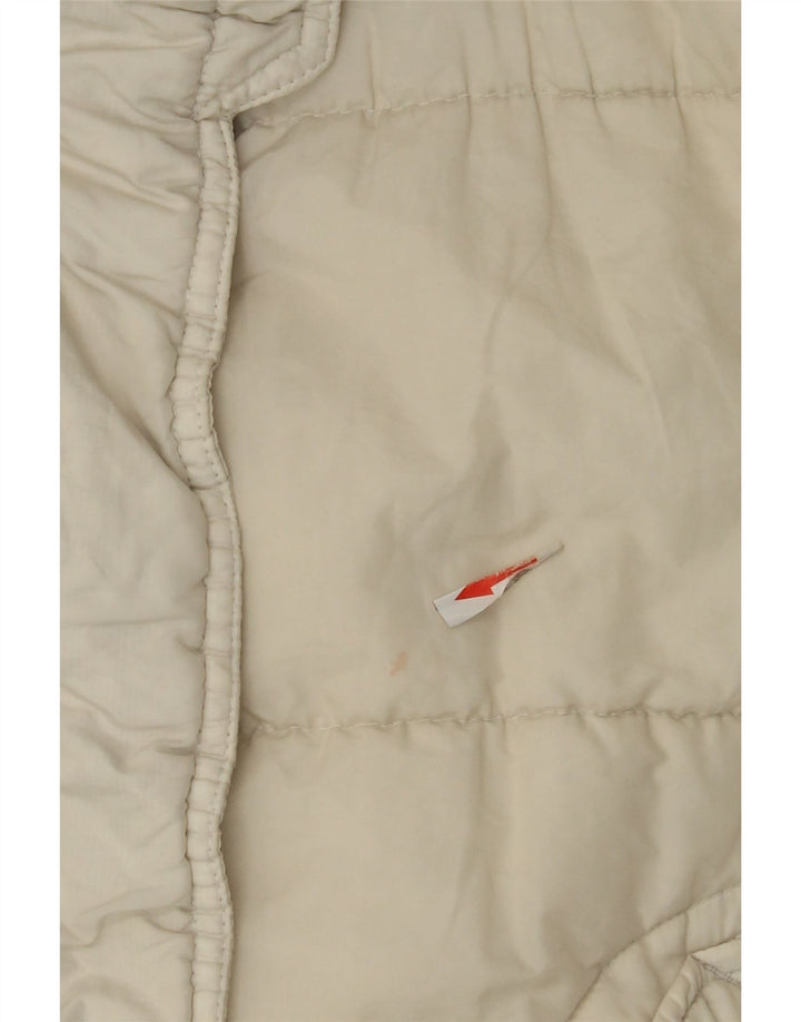 Giacca imbottita con cappuccio da donna Gas IT 44 medio bianco sporco in poliammide