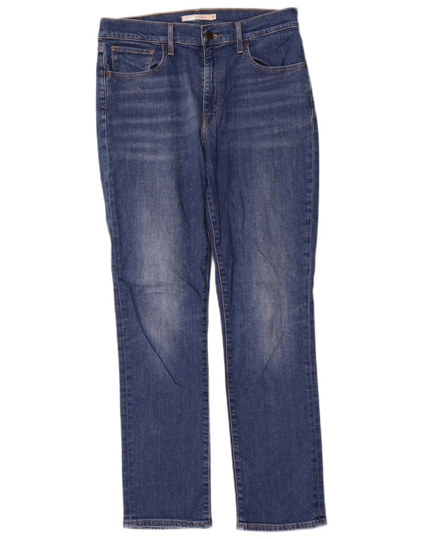 Jeans dritti a vita alta Levi's 724 da donna W31 L30 in cotone blu