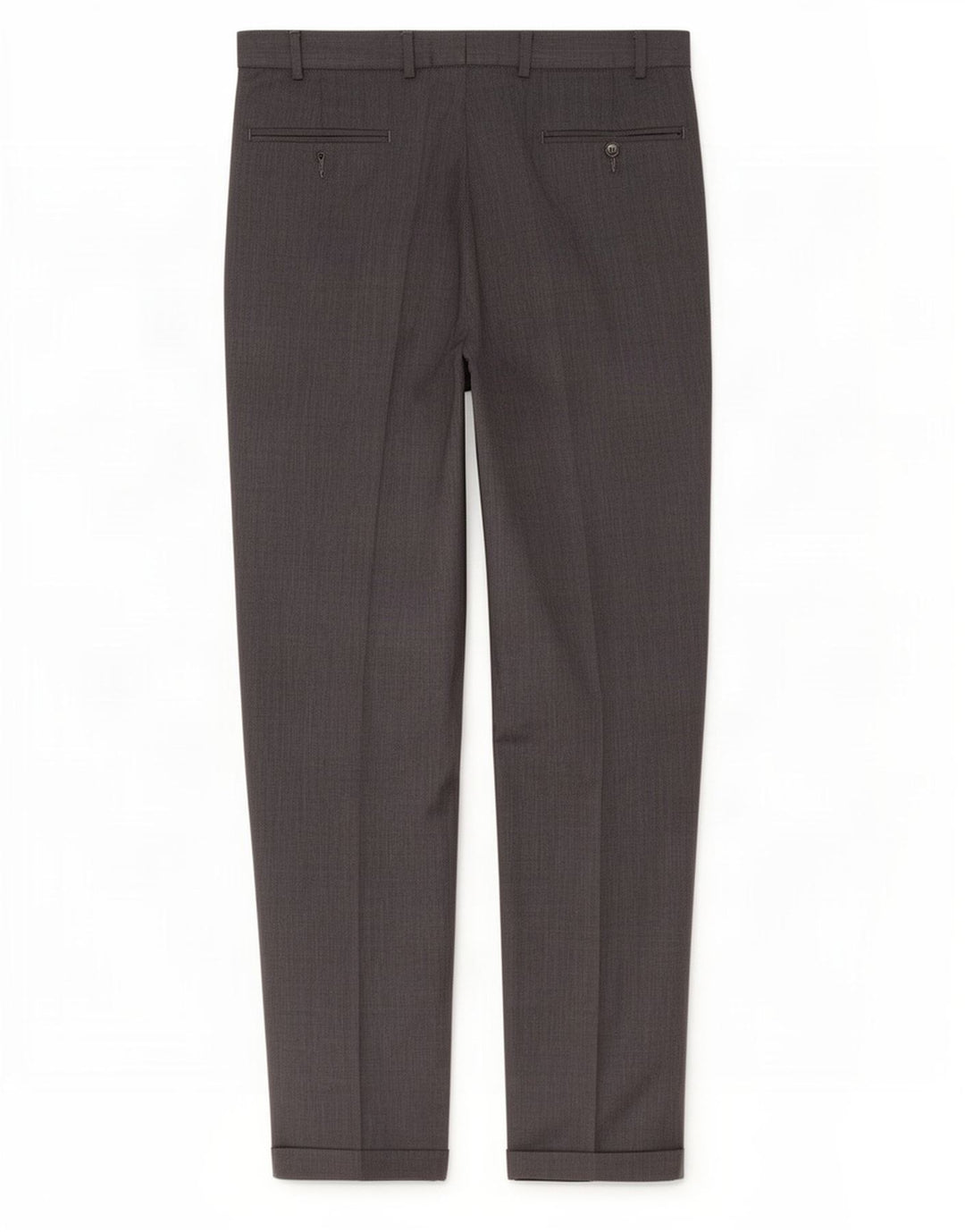 Pantaloni da abito con pegging da uomo Marks & Spencer W36 L33 in lana grigia