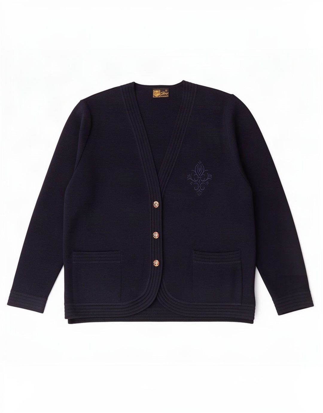 Maglione cardigan da donna Zero IT 52 2XL Blu navy