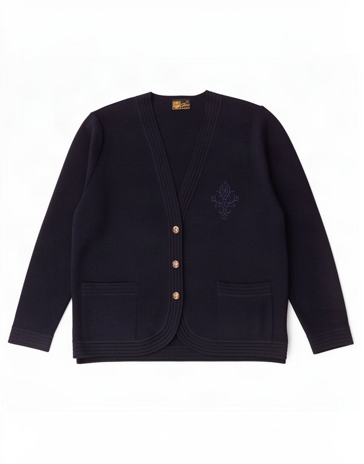 Maglione cardigan da donna Zero IT 52 2XL Blu navy