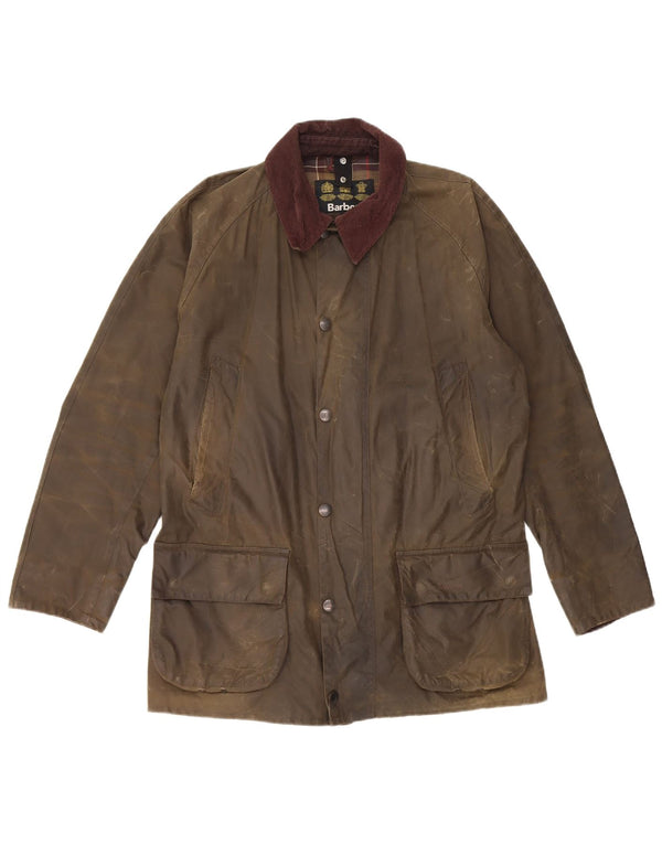 Giacca da uomo in cotone cerato Barbour UK 38 Cotone kaki medio