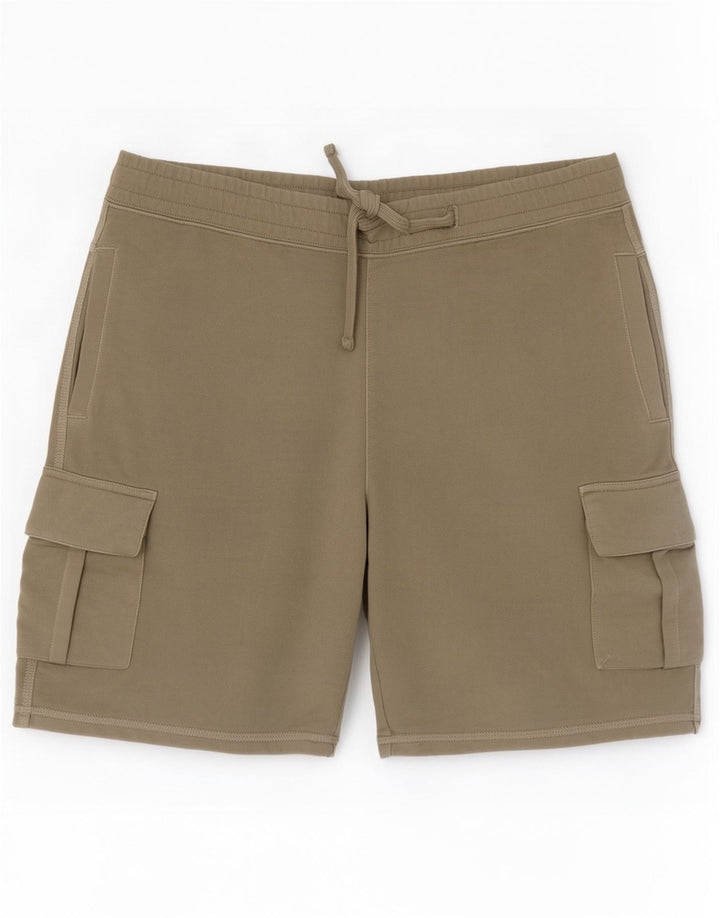 Pantaloncini sportivi cargo da uomo Superdry cotone kaki medio