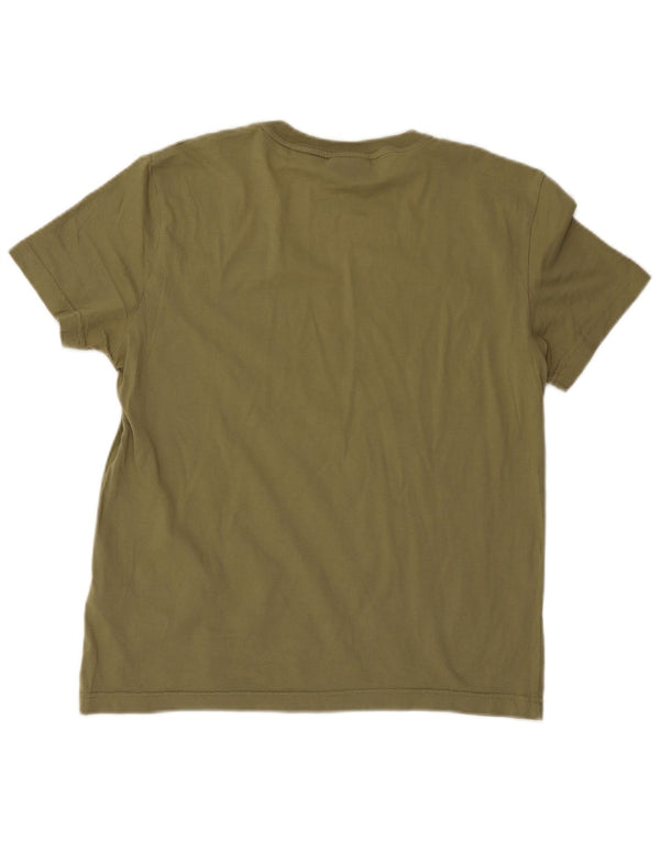 T-shirt grafica da uomo Calvin Klein Top grande in cotone verde