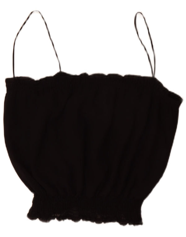 Canotta da donna Zara UK 16 grande poliestere nero
