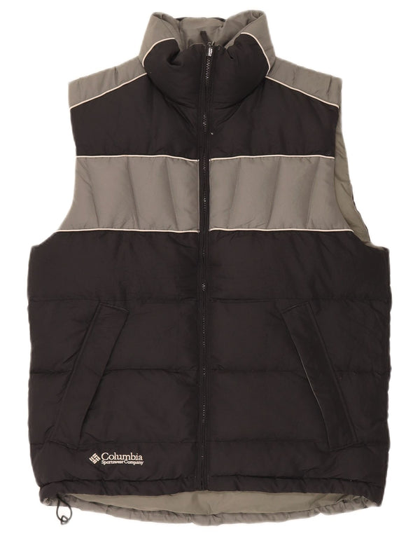 Gilet imbottito da uomo Columbia UK 36 Small Nero Colourblock Poliestere Sportivo