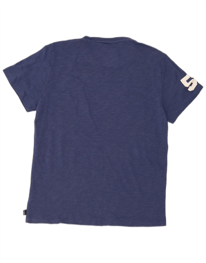 T-shirt grafica da uomo Superdry Top 2XL in cotone blu