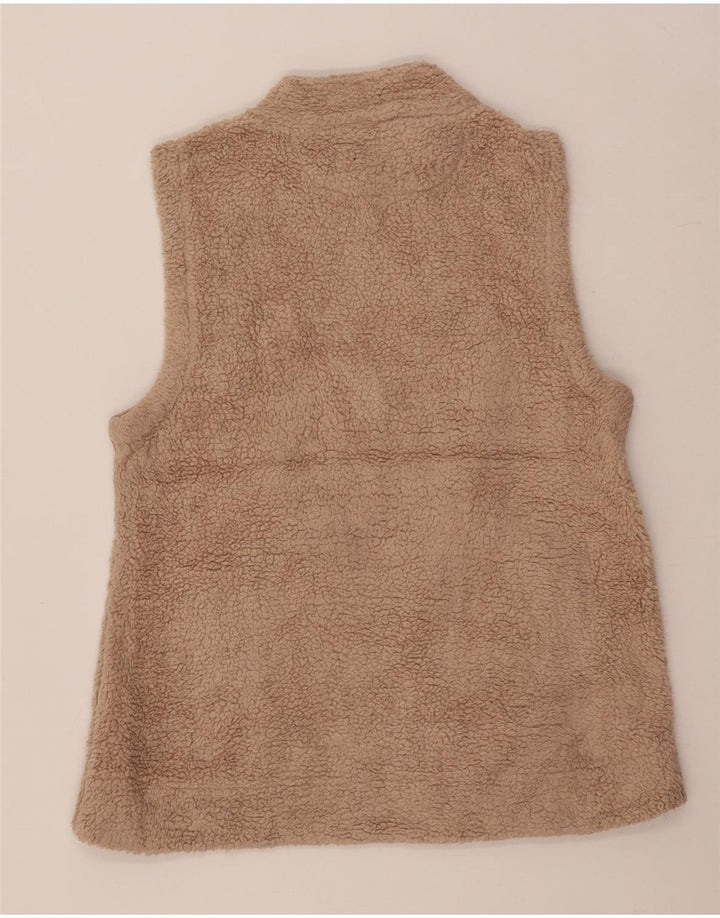 Gilet in pile da donna Calvin Klein UK 16 Large Beige Poliestere