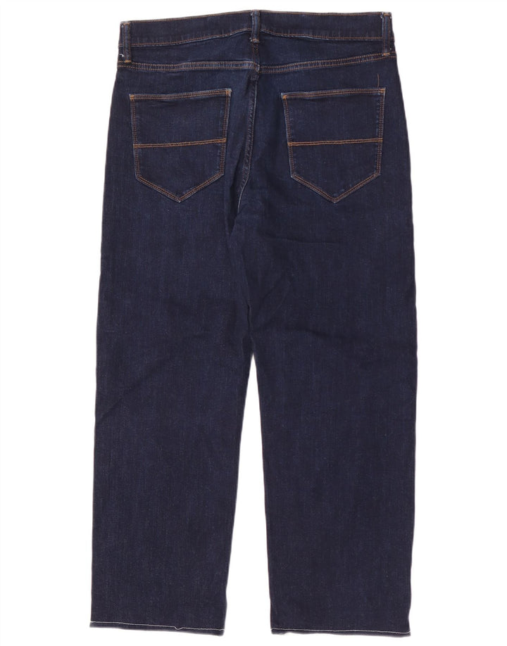 Jeans larghi da uomo Marks & Spencer W32 L27 cotone blu navy