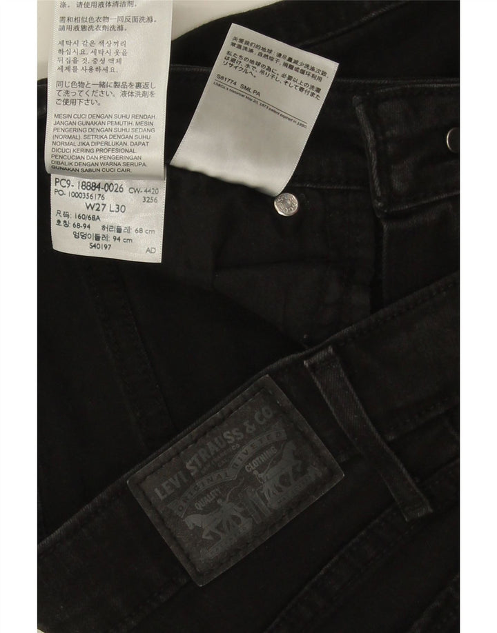 Jeans Levi's da donna 712 slim W27 L28 cotone nero