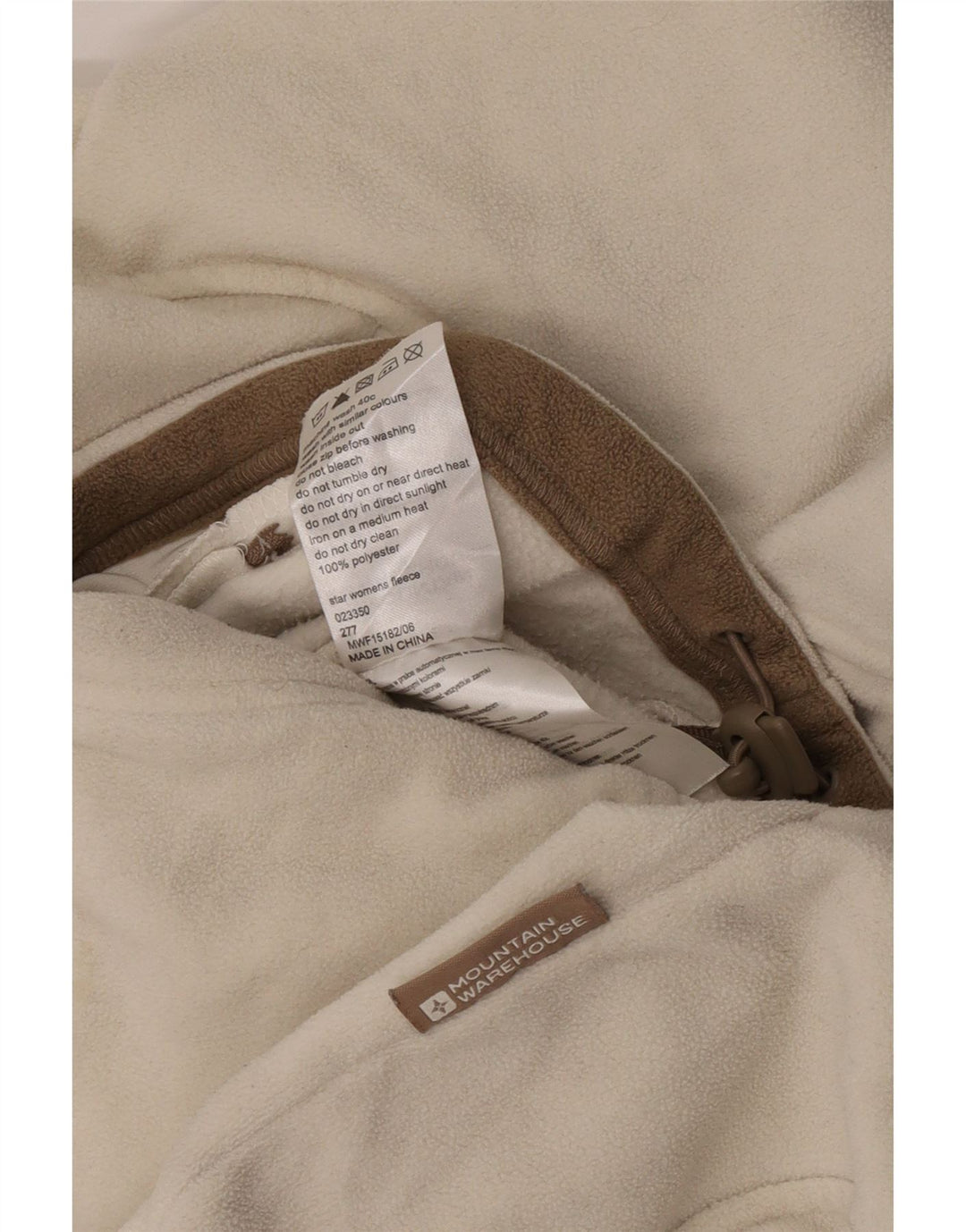 Giacca in pile da donna Mountain Warehouse UK 14 Poliestere bianco sporco medio