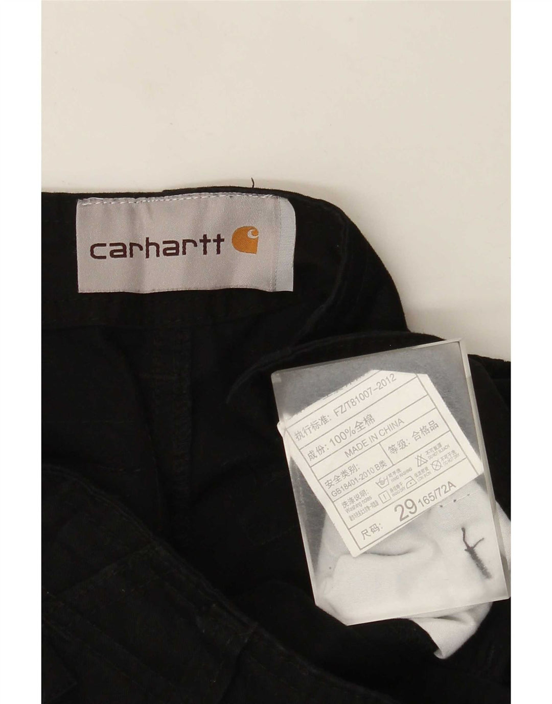Pantaloni cargo dritti da uomo Carhartt W29 L28 neri
