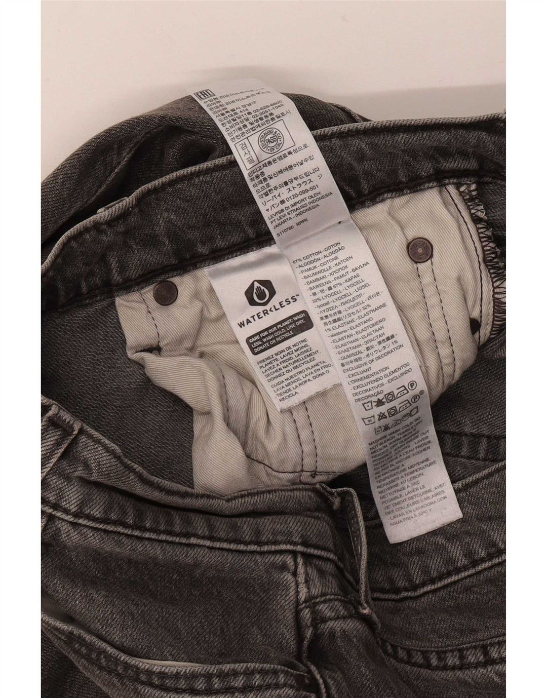 Levi's Jeans 511 slim da uomo W30 L32 Cotone grigio