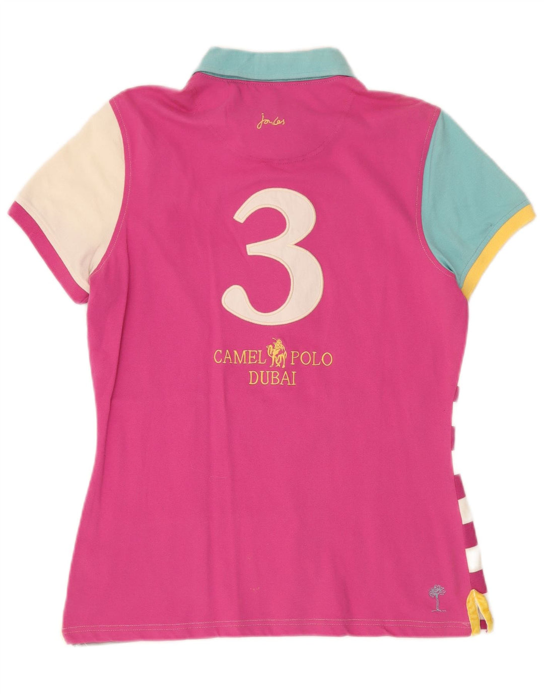 TOM JOULE Polo da rugby grafica da donna Dubai UK 16 grande multicolore