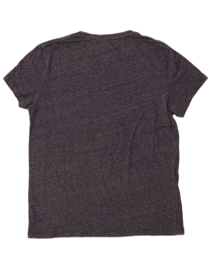 JACK WILLS T-shirt da donna slim fit UK 16 Large blu navy screziato