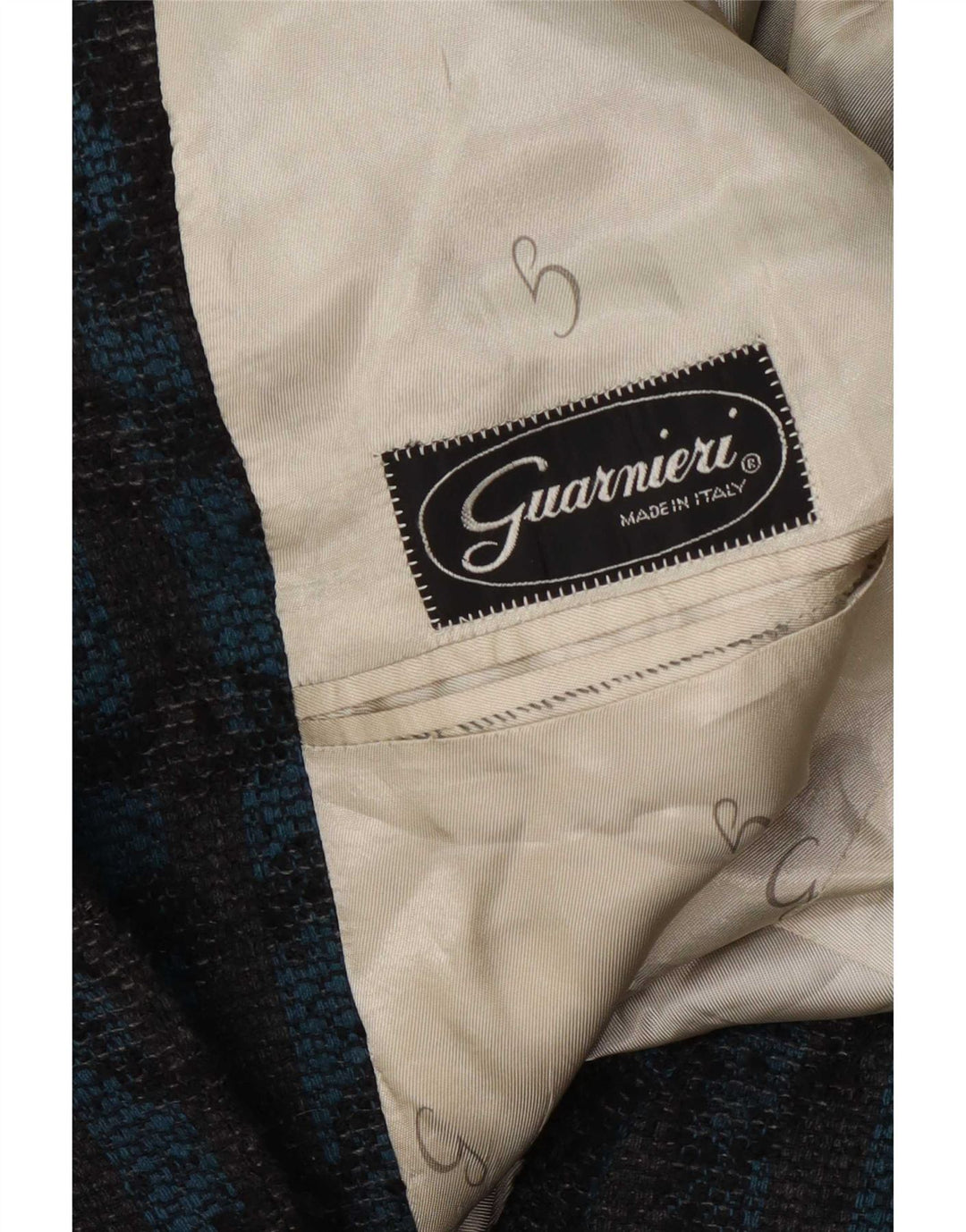 Guarnieri Giacca Blazer da Uomo a 2 Bottoni UK 40 Grande Blu Paisley