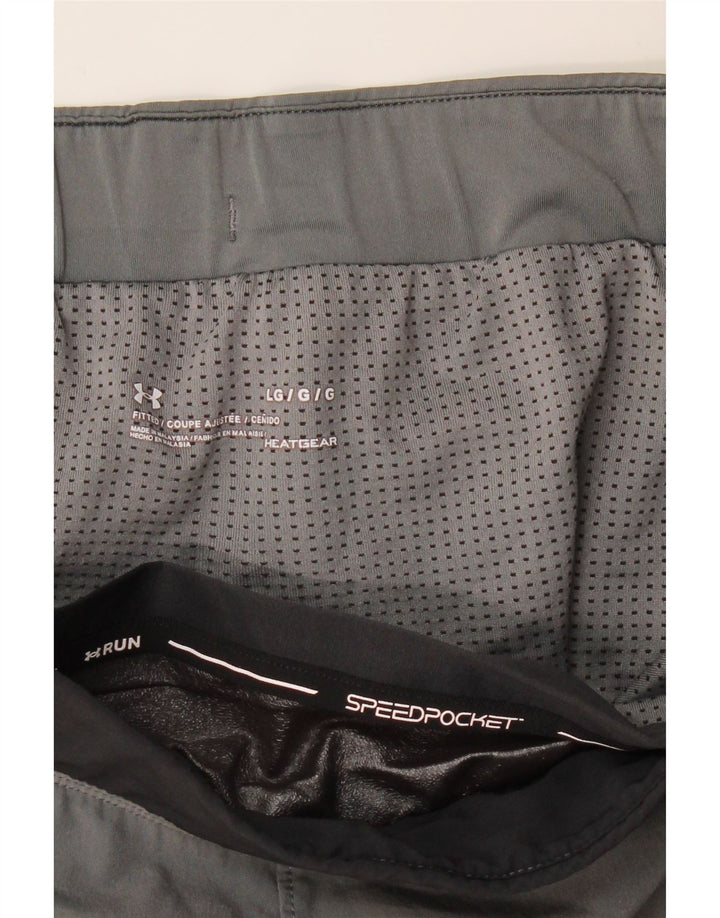 Pantaloncini sportivi Under Armour da uomo Heat Gear Large Grey Colourblock