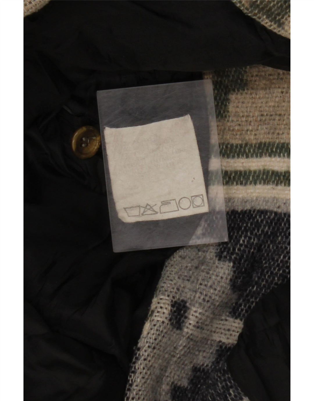 Giacca blazer da uomo a 4 bottoni VINTAGE UK 38 Beige medio Fair Isle