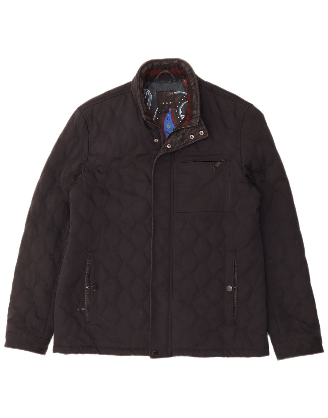 TED BAKER Giacca trapuntata da uomo taglia 5 XL Blu navy