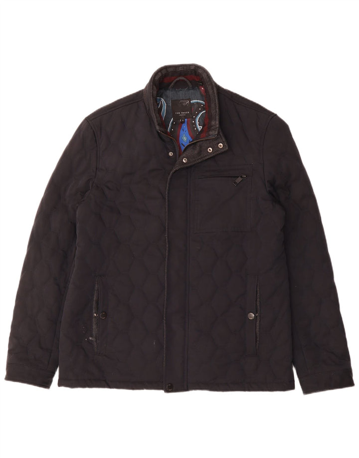 TED BAKER Giacca trapuntata da uomo taglia 5 XL Blu navy