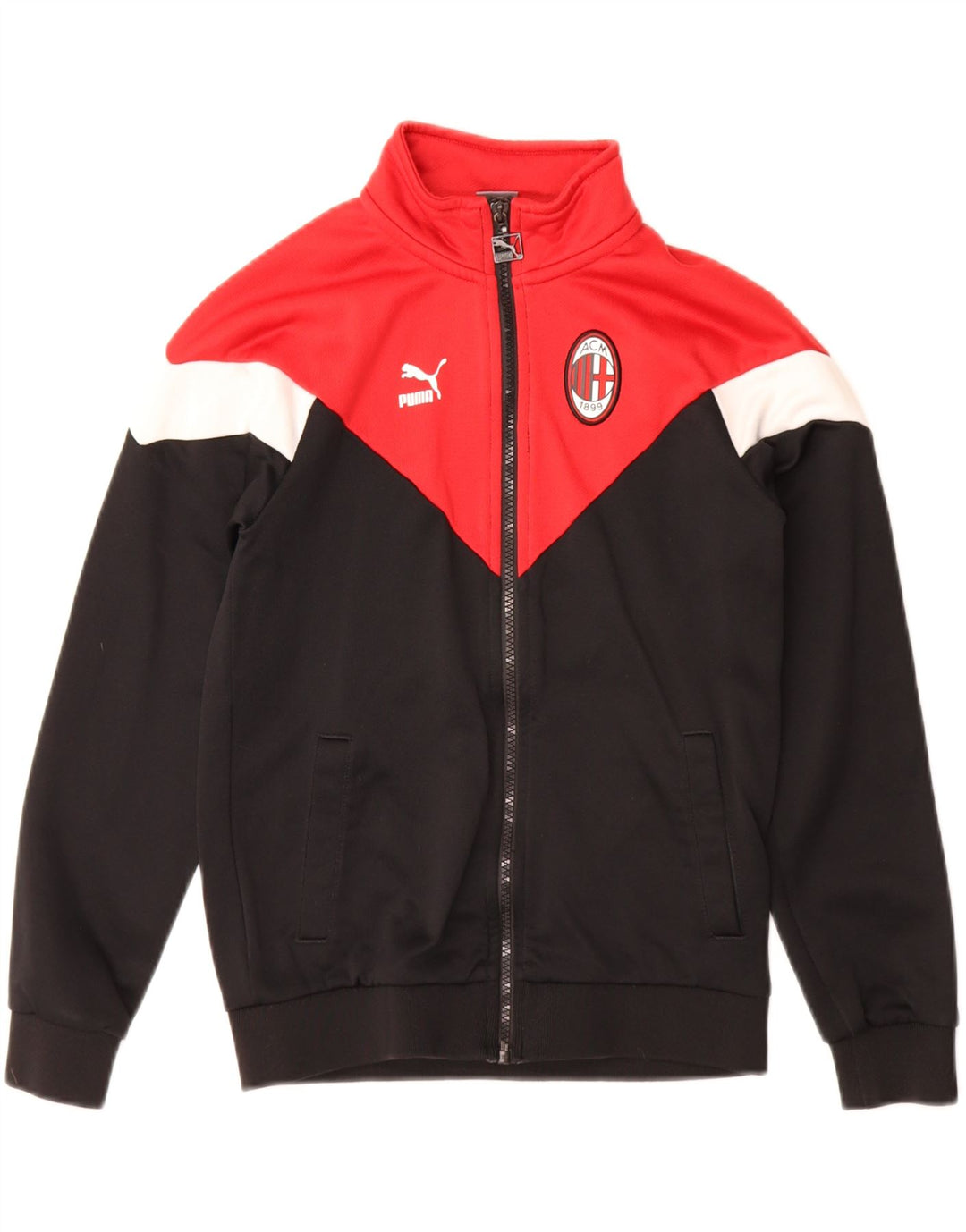 Giacca da tuta PUMA da ragazzo AC Milan 11-12 anni color block nero