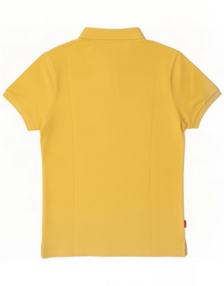 Polo da uomo Blauer piccola in cotone giallo