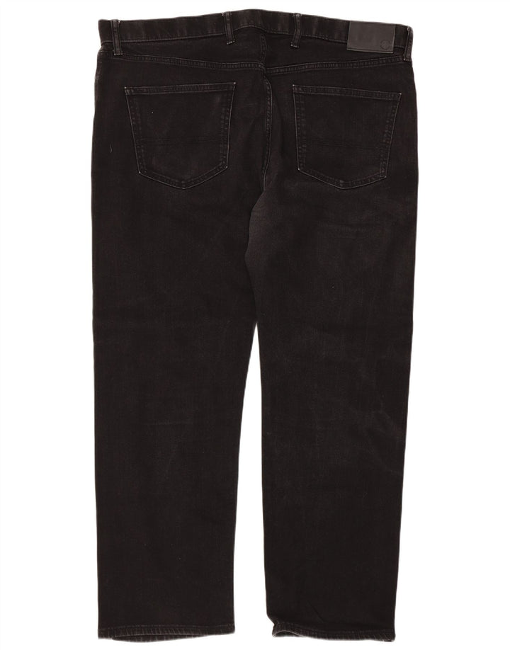 Jeans dritti regolari da uomo Marks & Spencer W42 L29 neri
