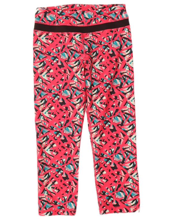 Leggings Capri da donna Puma UK 8 piccoli rosa geometrici